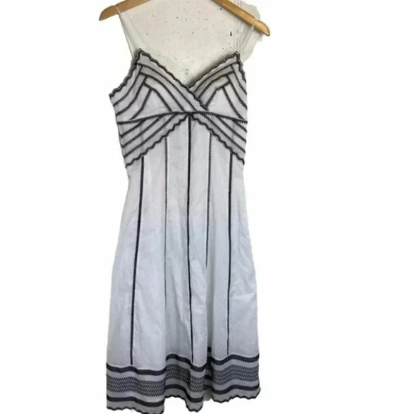 Eliza‎ J 6 NWT white + black embroidered boho sundress - Picture 1 of 6